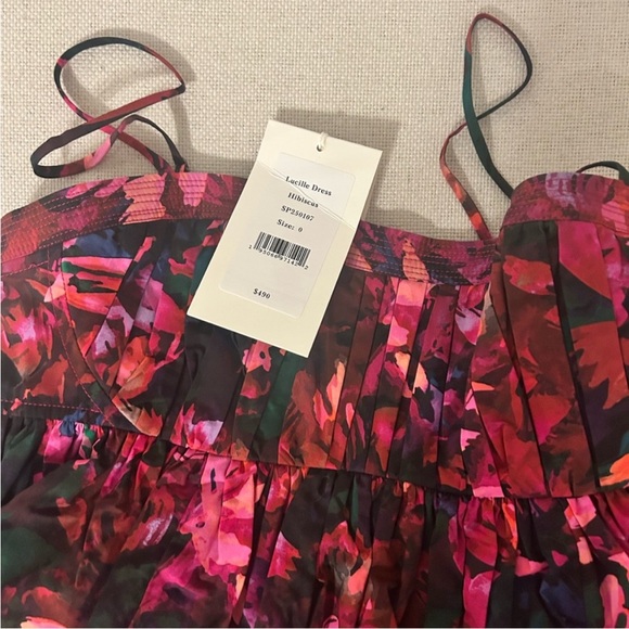 NWT • Ulla Johnson Lucille Hibiscus Dress - Picture 5 of 7